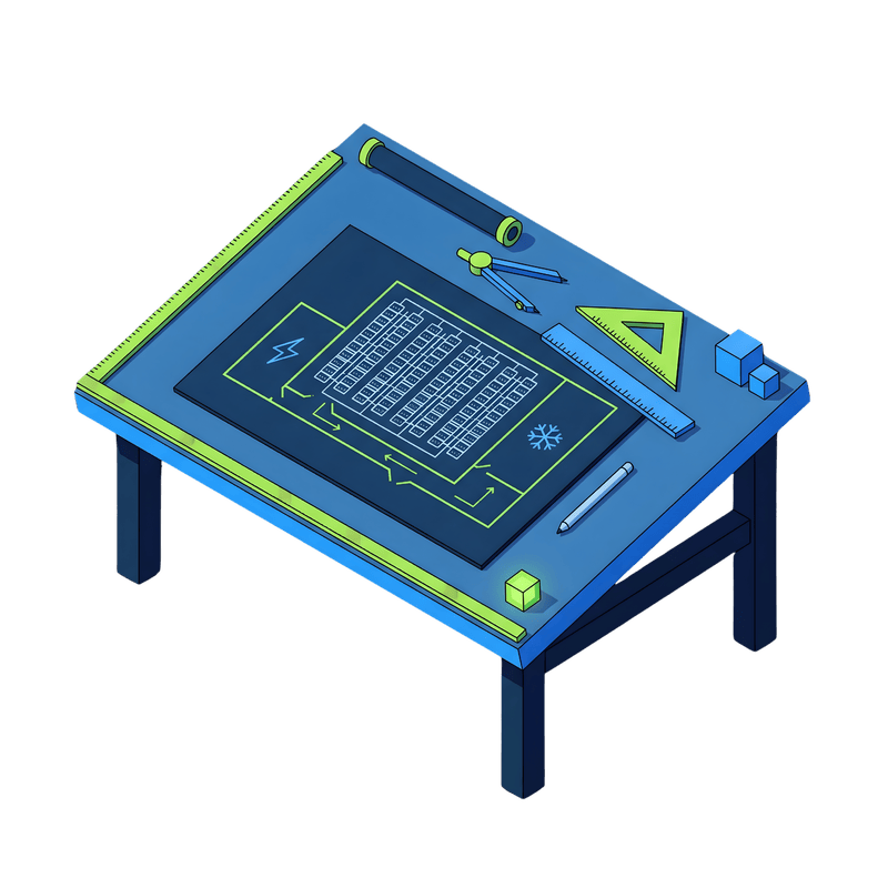 Architecture and capacity planning diagram