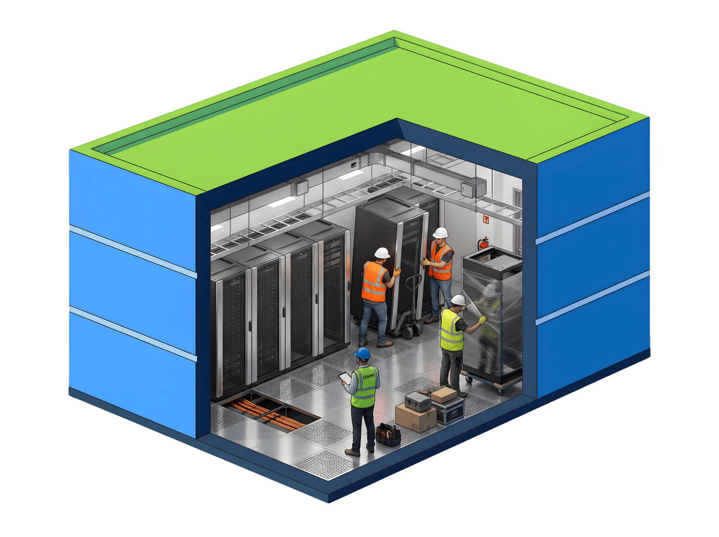 Server rack deployment